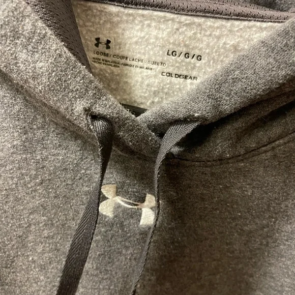 LG Men's Charcoal Hoodie - Picture 2 of 2